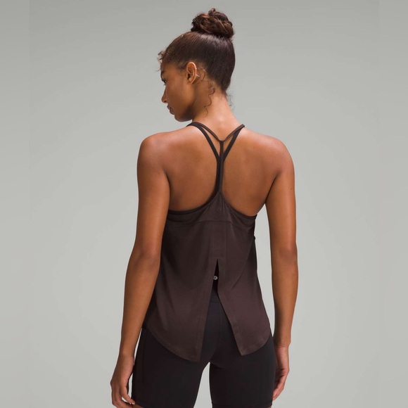 Lululemon Modal-Silk Yoga Tank Top Espresso - Picture 1 of 7